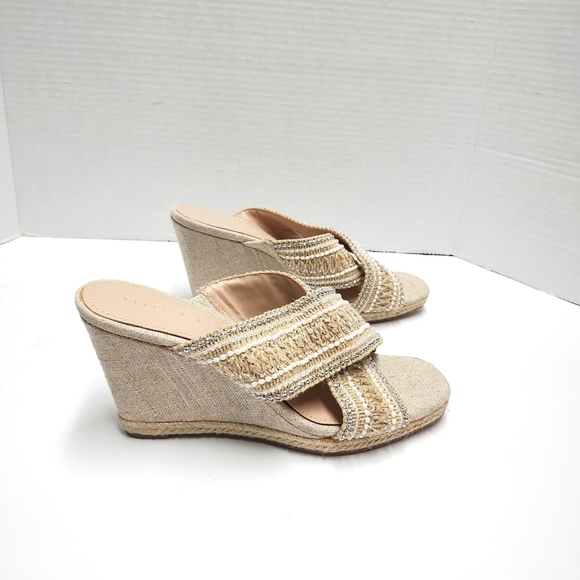 Kelly & Katie Tan Wedge Sandals - Picture 2 of 7